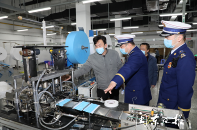 筑牢安全防線 消防部門精準(zhǔn)服務(wù)防疫產(chǎn)品生產(chǎn)企業(yè)